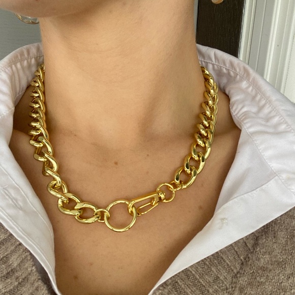 Gold link necklace - Picture 5 of 5